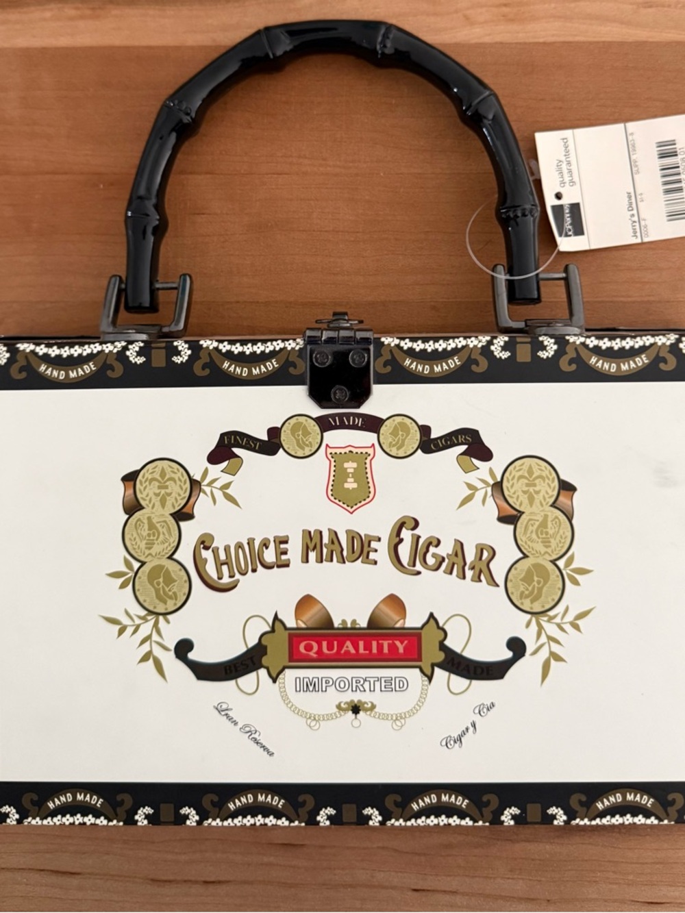 White & Black Handbag